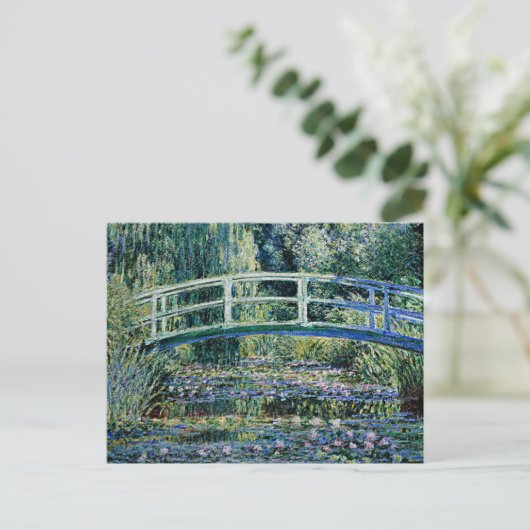 Water Lilies en Japanse brug Briefkaart (Staand voorkant)