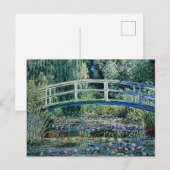 Water Lilies en Japanse brug Briefkaart (Voorkant / Achterkant)