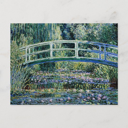 Water Lilies en Japanse brug Briefkaart (Voorkant)