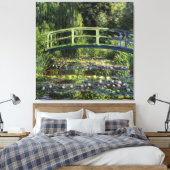 Water Lilies en Japanse brug Canvas Afdruk (Insitu (Slaapkamer))