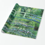 Water Lilies en Japanse brug, Claude Monet Cadeaupapier<br><div class="desc">"Water Lilies and Japans Bridge" is een oliefilter van de Franse schilder Impressionisme, Claude Monet. Claude Monet was een van de grondleggers van het schilderij van het Franse impressionisme. Deze Japanse voetbrug werd in 1895 over zijn lievelingsvijver gebouwd. Tegen 1899 had hij de eerste reeks schilderijen gemaakt die zich richtten...</div>