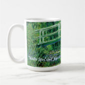 Water Lilies en Japanse brug, Claude Monet Koffiemok (Links)