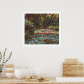 Water Lilies en Japanse brug door Claude Monet Poster (Keuken)