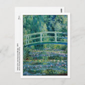 Water Lilies en Japanse brug door Monet Briefkaart (Voorkant / Achterkant)
