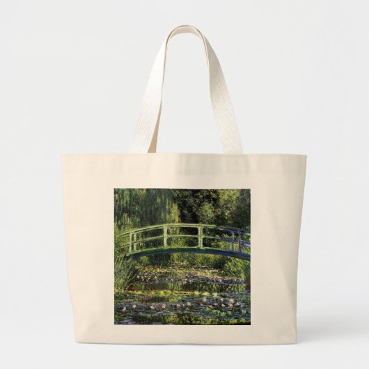 Water Lilies en Japanse brug Grote Tote Bag (Voorkant)
