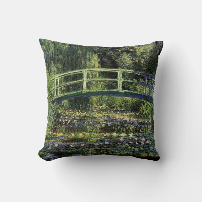 Water Lilies en Japanse brug Kussen (Voorkant)