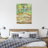 Water Lilies en Japanse Brug Monet Fine Art Canvas Afdruk (Insitu (Slaapkamer))