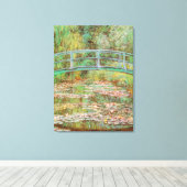 Water Lilies en Japanse Brug Monet Fine Art Canvas Afdruk (Insitu (Houten vloer))