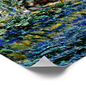 Water Lilies en Japanse brug Poster (Hoek)