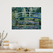 Water Lilies en Japanse brug Poster (Keuken)