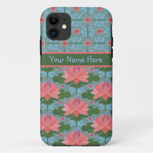 Water Lilies en libellen: iPhone 5/5s Hoesje (Achterkant)