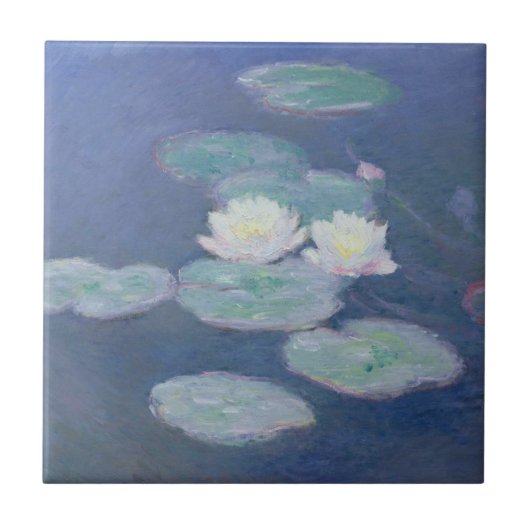 Water Lilies Evening Effect van Claude Monet Tegeltje (Voorkant)