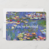 Water Lilies Fine Art Wedding Kaart (Voorkant)