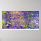 Water Lilies - (Gele nirvana) van Claude Monet Poster (Voorkant)