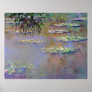 Water Lilies Impressionism Poster