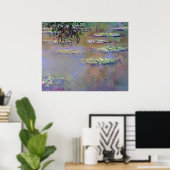 Water Lilies Impressionism Poster (Thuiskantoor)
