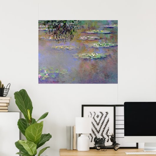 Water Lilies Impressionism Poster (Thuiskantoor)