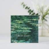 WATER LILIES IN GREEN POND door Claude Monet Kaart (Staand voorkant)