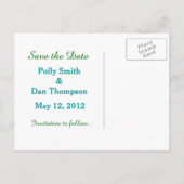 Water Lilies Japanse Brug sparen de Daddenbruiloft Aankondigingskaart (Achterkant)