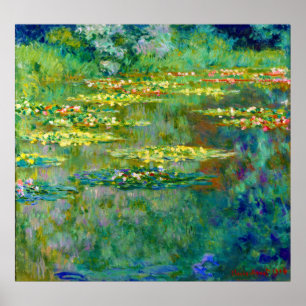 Water Lilies - Le Bassin des Nympheas door Monet Poster