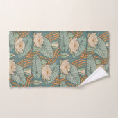 Water Lilies Lily Art Nouveau Natuur Bad Handdoek (Handdoek)