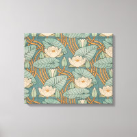 Water Lilies Lily Art Nouveau Natuur