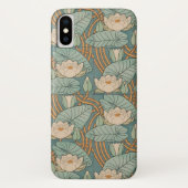 Water Lilies Lily Art Nouveau Natuur Case-Mate iPhone Case (Achterkant)