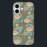 Water Lilies Lily Art Nouveau Natuur iPhone 16 Hoesje<br><div class="desc">waterlelies - Dit prachtige kunstgebergte voor de nieuwe waterlust heeft een prachtige kleur en een prachtig design. De waterlionen zijn gebaseerd op een Eugene Grassetpatroon uit de jaren 1800.</div>