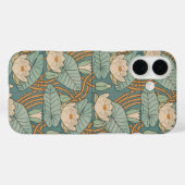 Water Lilies Lily Art Nouveau Natuur Case-Mate iPhone Case (Achterkant (horizontaal))