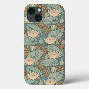 Water Lilies Lily Art Nouveau Natuur Case-Mate iPhone Case