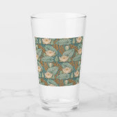 Water Lilies Lily Art Nouveau Natuur Glas (Voorkant)