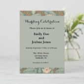 Water Lilies Lily Art Nouveau Natuur Kaart (Staand voorkant)