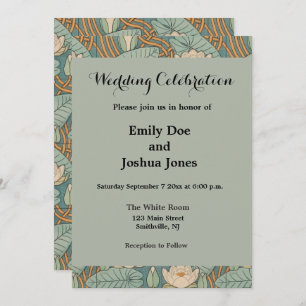 Water Lilies Lily Art Nouveau Natuur Kaart