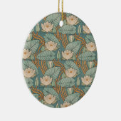 Water Lilies Lily Art Nouveau Natuur Keramisch Ornament (Rechts)