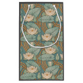 Water Lilies Lily Art Nouveau Natuur Klein Cadeauzakje (Achterkant)