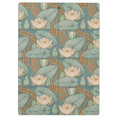 Water Lilies Lily Art Nouveau Natuur Klembord (Achterkant)