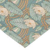 Water Lilies Lily Art Nouveau Natuur Korte Tafelloper (Hoek)