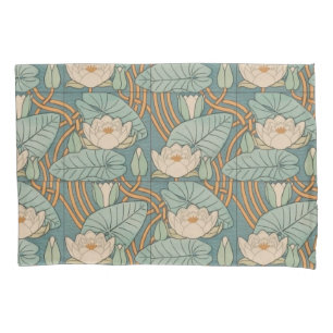 Water Lilies Lily Art Nouveau Natuur Kussensloop
