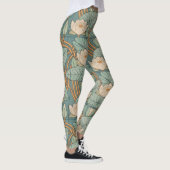 Water Lilies Lily Art Nouveau Natuur Leggings (Rechts)