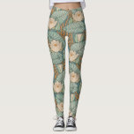Water Lilies Lily Art Nouveau Natuur Leggings<br><div class="desc">waterlelies - Dit prachtige kunstgebergte voor de nieuwe waterlust heeft een prachtige kleur en een prachtig design. De waterlionen zijn gebaseerd op een Eugene Grassetpatroon uit de jaren 1800.</div>