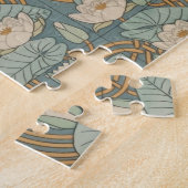 Water Lilies Lily Art Nouveau Natuur Legpuzzel (Zijkant)