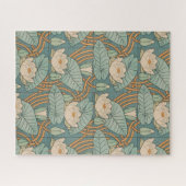 Water Lilies Lily Art Nouveau Natuur Legpuzzel (Horizontaal)