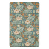 Water Lilies Lily Art Nouveau Natuur Mini Klembord (Achterkant)
