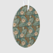 Water Lilies Lily Art Nouveau Natuur Ornament (voorkant)