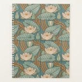 Water Lilies Lily Art Nouveau Natuur Planner (Voorkant)