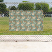 Water Lilies Lily Art Nouveau Natuur Spandoek (Insitu)