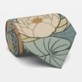 Water Lilies Lily Art Nouveau Natuur Stropdas (Opgerold)