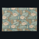 Water Lilies Lily Art Nouveau Natuur Theedoek<br><div class="desc">waterlelies - Dit prachtige kunstgebergte voor de nieuwe waterlust heeft een prachtige kleur en een prachtig design. De waterlionen zijn gebaseerd op een Eugene Grassetpatroon uit de jaren 1800.</div>