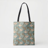 Water Lilies Lily Art Nouveau Natuur Tote Bag (Voorkant)