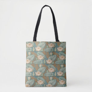 Water Lilies Lily Art Nouveau Natuur Tote Bag